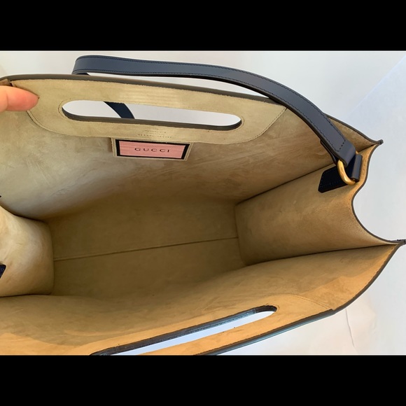 Gucci Ghost Stars Navy Graffiti Tote - Picture 7 of 9